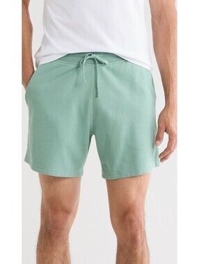$98 Reigning Champ Midweight French Terry Shorts Mens S Sage 6" Athleisure